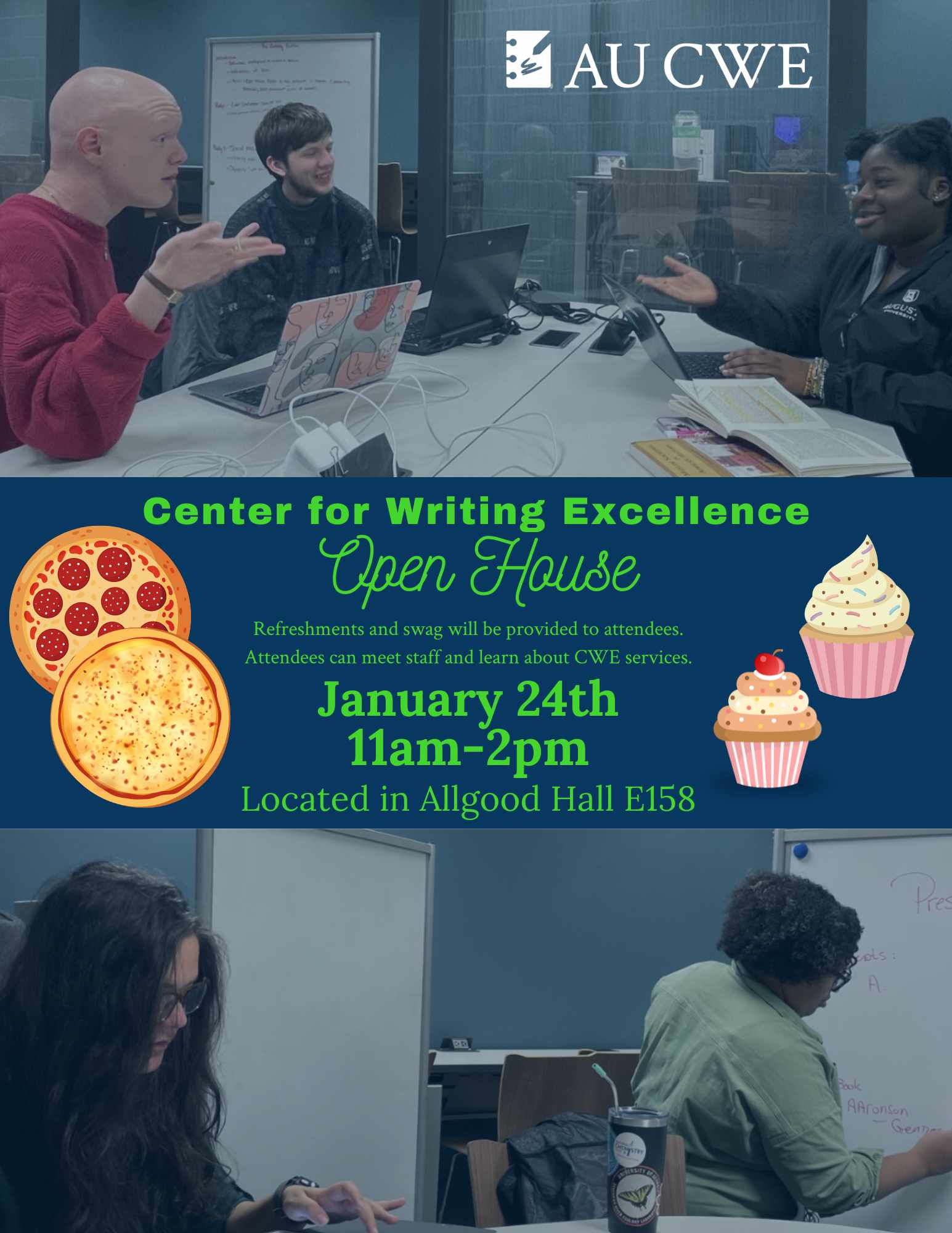 CWE Open House Flyer, January 24 2024 11a to 2pm