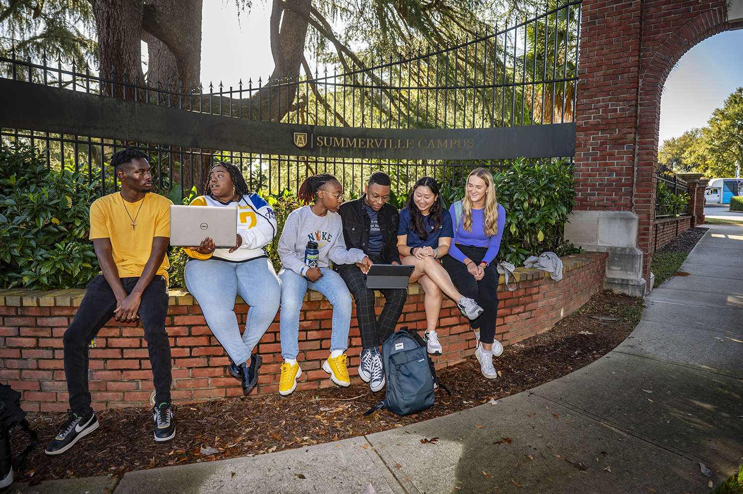 AU students on summerville campus