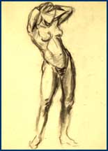 "Female Gestural Sketch" by Andrew Rekito, Class of 2002