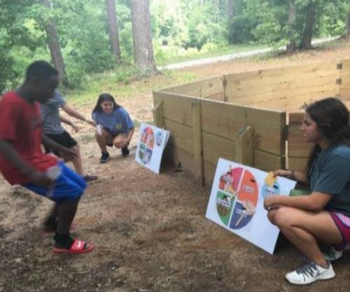 Nutrition Students at Asthma Camp