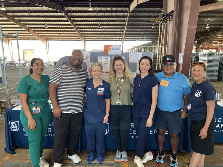 Georgia Cancer Center team at Costa Layman Health Fair, 2023