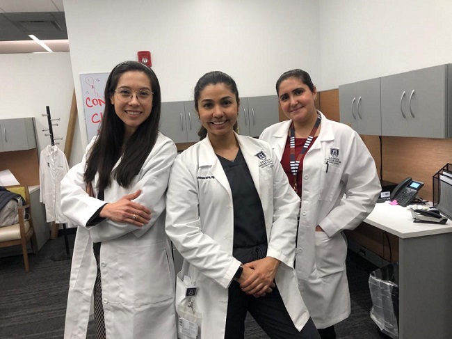 Dr. Cortes lab members smiling at camera