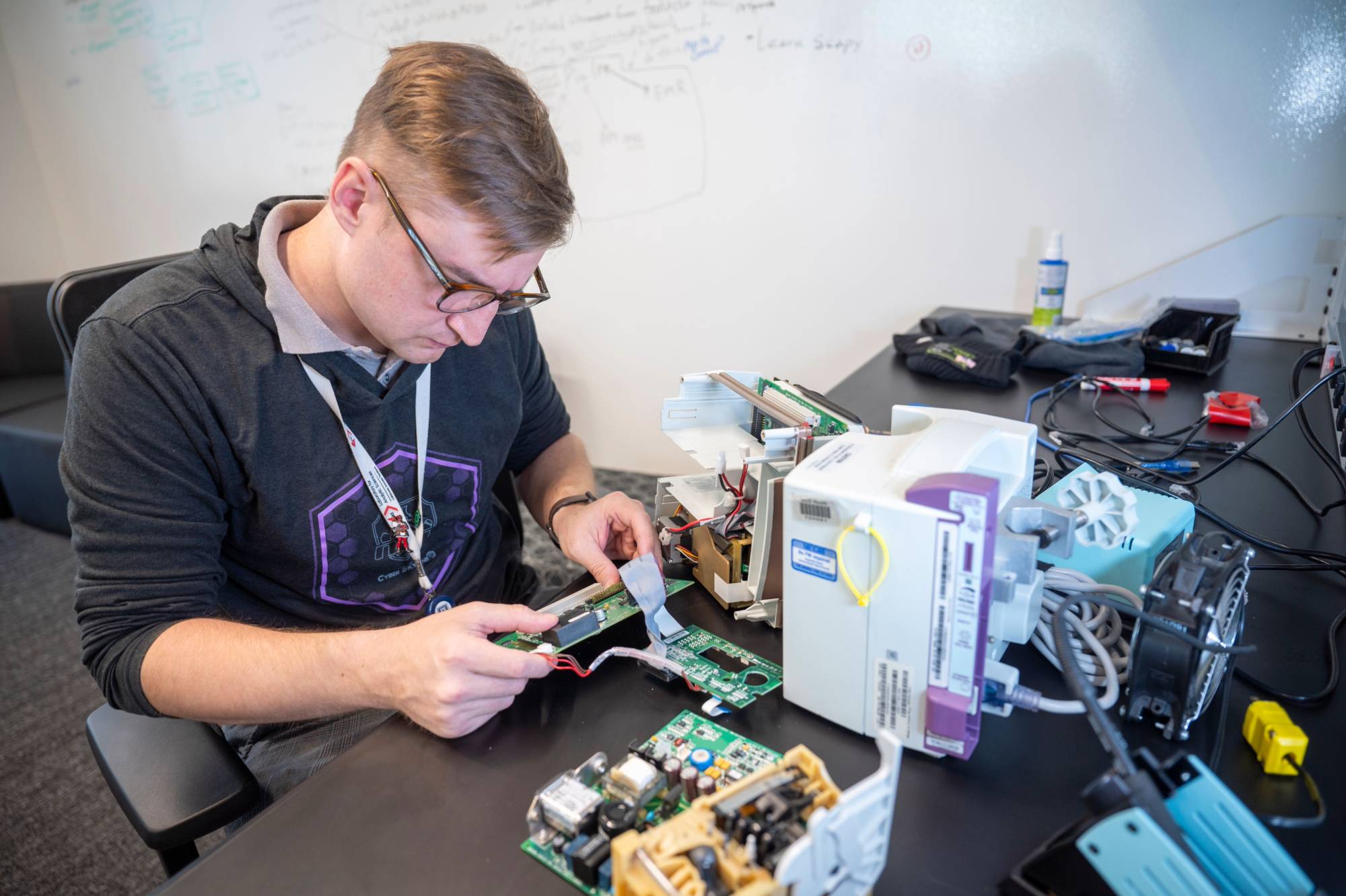 instructor handling equipment and devices