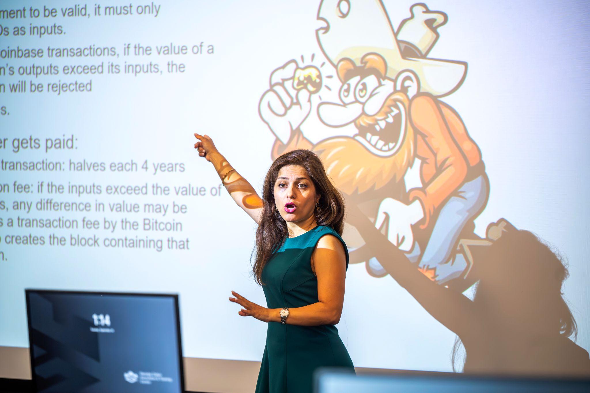 Professor working with student 