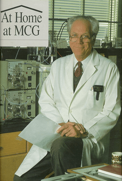 Dr. Huisman pictured in the lab
