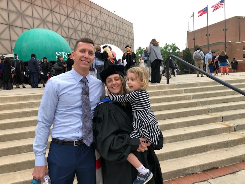 Tritz Graduate photo with family