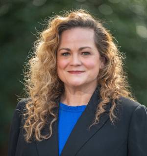 Lesley Hamm smiles at camera