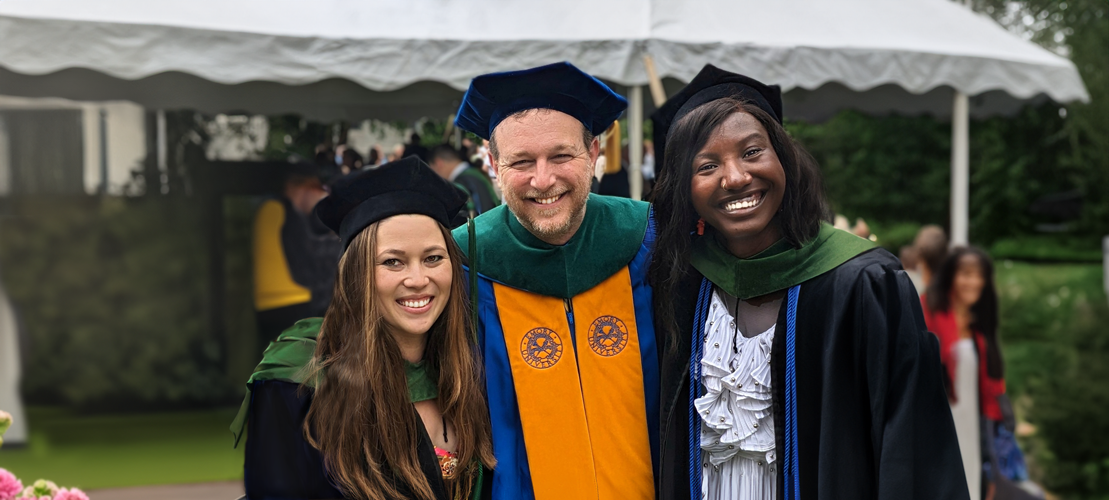 People smiling at camera