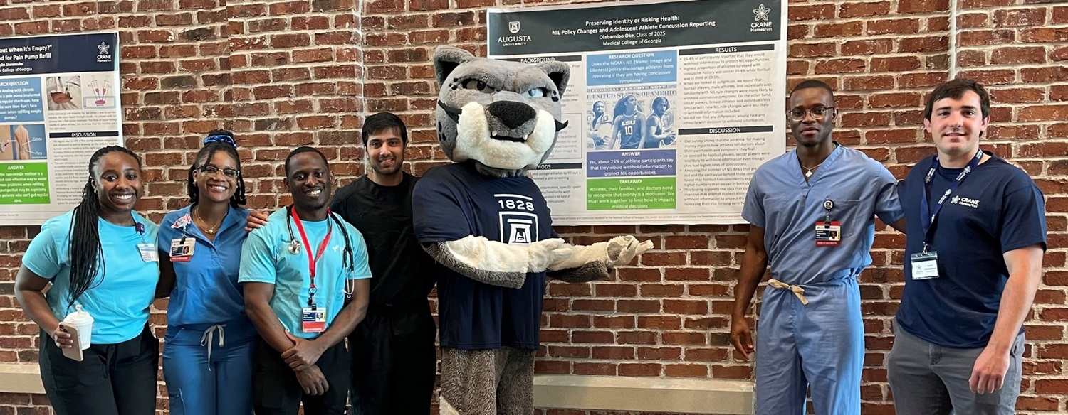 People smiling at the camera