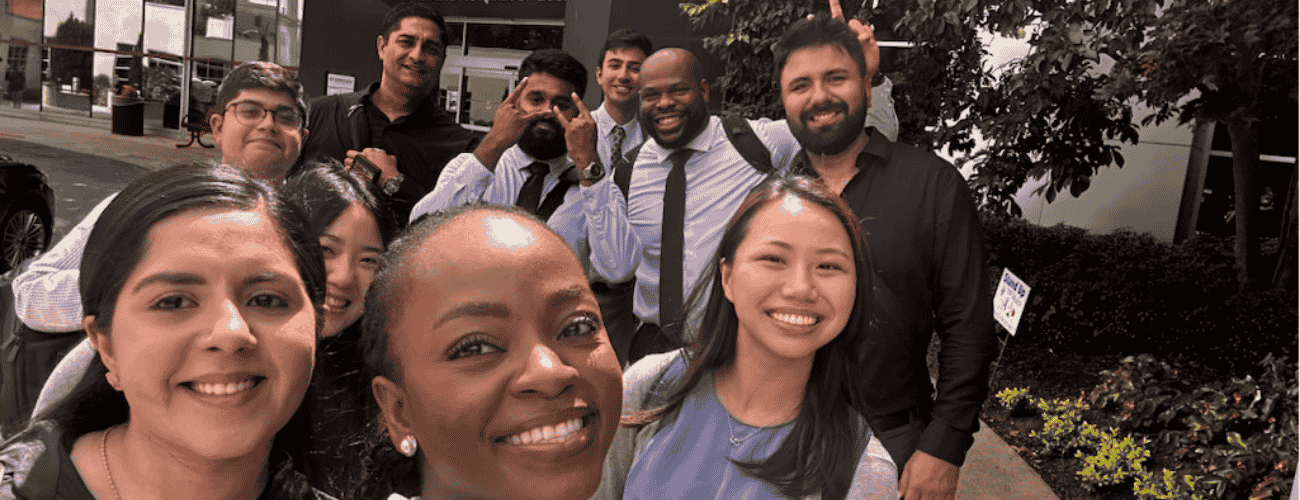 Family Medicine residents pose for a group photo with faculty members.