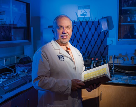 Dr. David Stepp in Lab