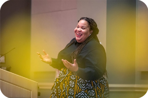 Latria Graham presenting