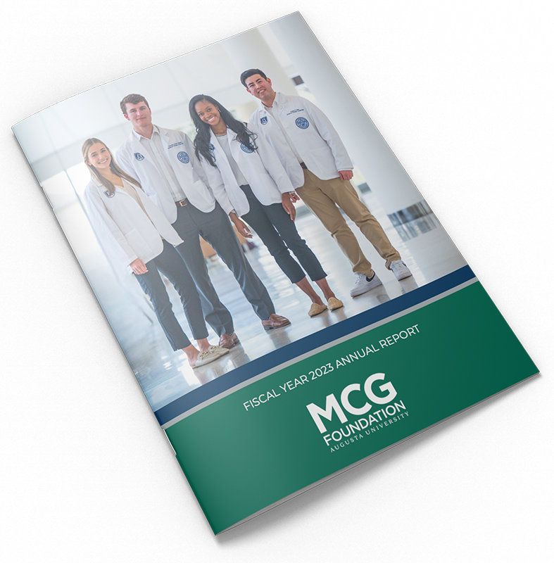 Cover of the MCG Annual Report Booklet