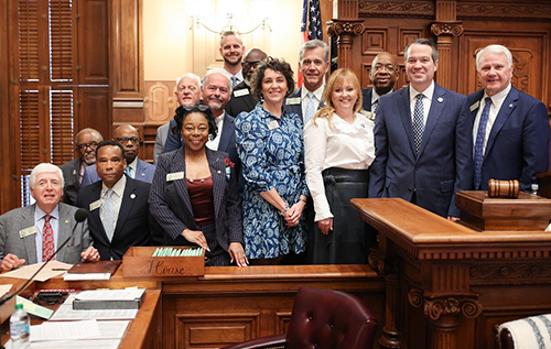 President and First Lady Keen, Augusta University leadership, Augusta state delegation, and Speaker Jon Burns