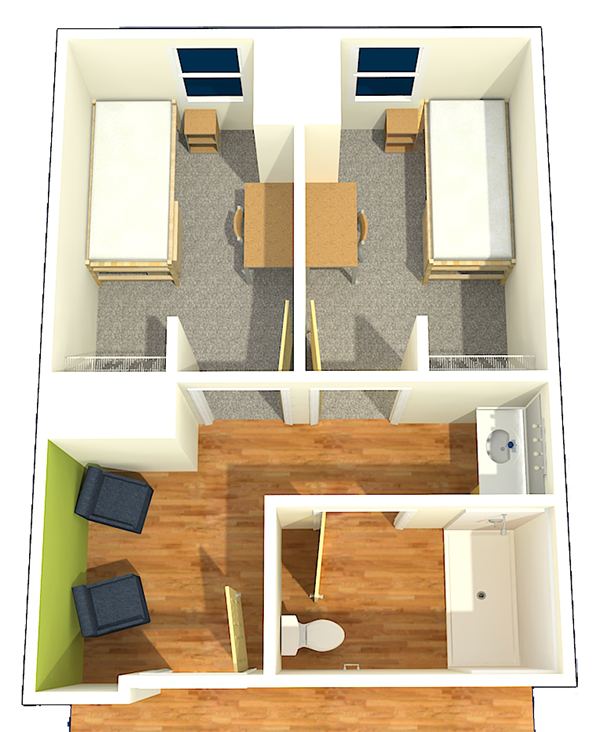 Two-Bedroom Suite Single Occupancy