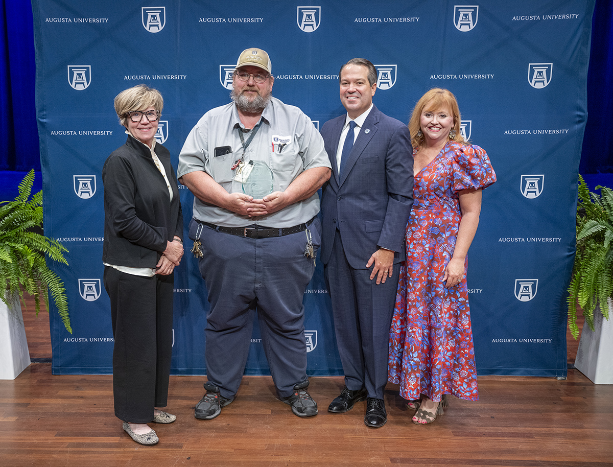 William Lutz with President Keen and First Lady Keen