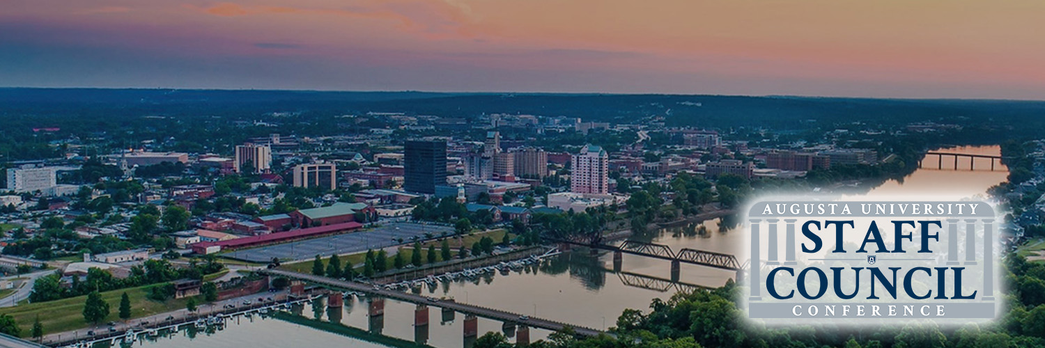 Bird's eye view of downtown Augusta