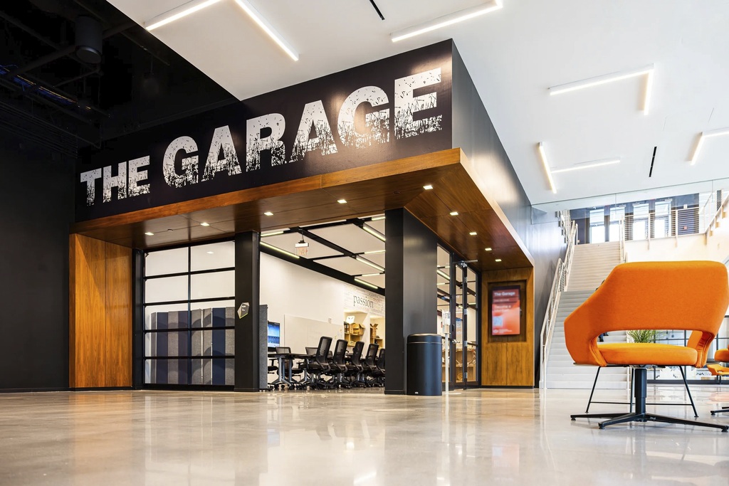 Entrance of the garage